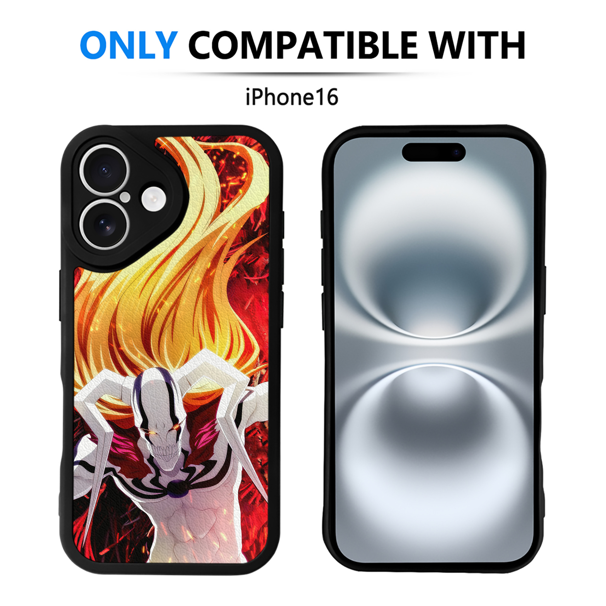 （画像用） ブリーチ BLEACH 【iPhone 16シリーズ対応】シリコンスマホケース（レザー調） 材質：シリコン